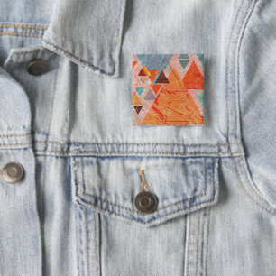 Modernes Dreieck-Design - künstlerische Geometrie Button