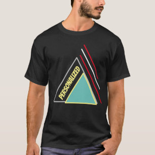 Modernes Dreieck-Design personalisieren Unisex Sti T-Shirt