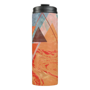 Modernes Dreiecksdesign - künstlerische Geometrie Thermosbecher