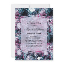 Modernes Dunkle Moody Florals Brautparty