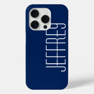 Modernes dunkles Blau & Weiß, Personalisierter Jum title_seo2