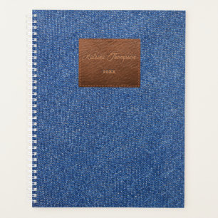Modernes dunkles blaues Denim Jeans Texturleder Pa Planer