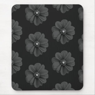 Modernes dunkles Blume-Schreibtisch-Zubehör Mousepad