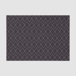 Modernes dunkles Lila- & Grau Diamantmuster Seidenpapier