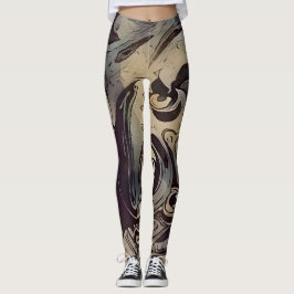 Modernes dunkles Muster Leggings