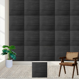 Modernes dunkles Schwarz-Holz Textur Look Fliese