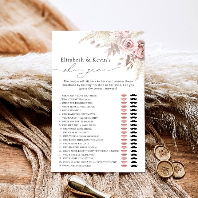 Modernes Dusty Rose Blush Brautparty Showspiel (Von Creator hochgeladen)