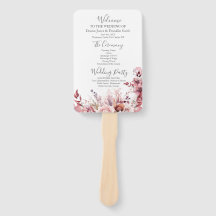 Modernes Dusty Rose Pink Wedding Programm
