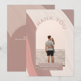 Modernes Dusty Rose Sand Striped FOTO DANKE