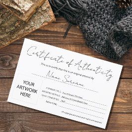 Modernes Echtheitszeugnis