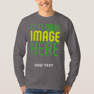 MODERNES EDITABLE RAUCHER GRAU IMAGE TEMPLATE T-Shirt