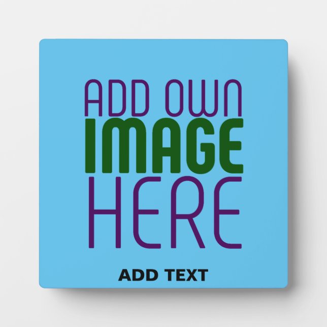 MODERNES EDITABLE SWAG SKY BLAUE BILD TEMPLATE FOTOPLATTE (Vorderseite)