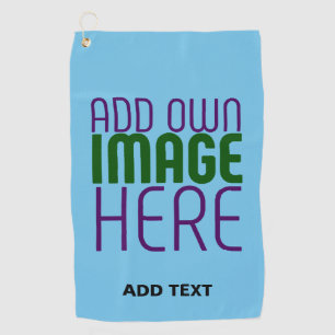 MODERNES EDITABLE SWAG SKY BLAUE BILD TEMPLATE GOLFHANDTUCH