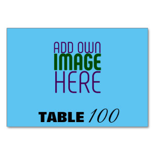 MODERNES EDITABLE SWAG SKY BLAUE BILD TEMPLATE TISCHNUMMER