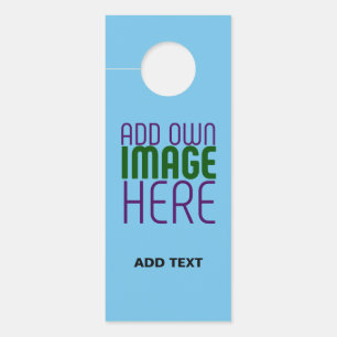 MODERNES EDITABLE SWAG SKY BLAUE BILD TEMPLATE TÜRANHÄNGER