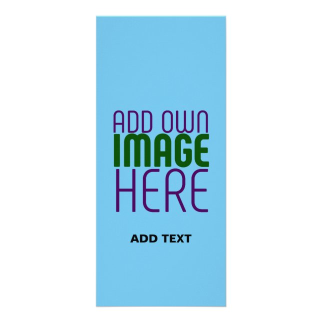 MODERNES EDITABLE SWAG SKY BLAUE BILD TEMPLATE WERBEKARTE (Vorne)