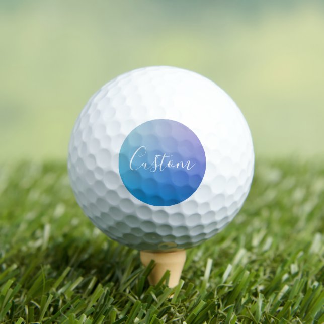 Modernes Editierbares Skriptschreiben | Farbenfroh Golfball (Insitu T-Shirt)