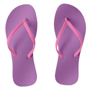 Modernes, einfach lila Wellenmuster Flip Flops