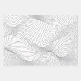 Modernes, einfaches, cooles, abstraktes Bewegungsm Geschenkpapier Set