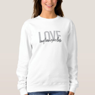Modernes, einfaches, cooles Design der Liebe India Sweatshirt