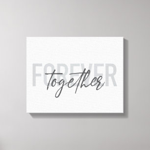 Modernes, einfaches, cooles Design für Forever Tog Leinwanddruck