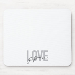 Modernes, einfaches, cooles, urbanes Design Liebe Mousepad