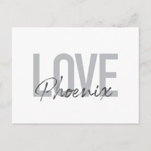 Modernes, einfaches, cooles, urbanes Design Liebe Postkarte