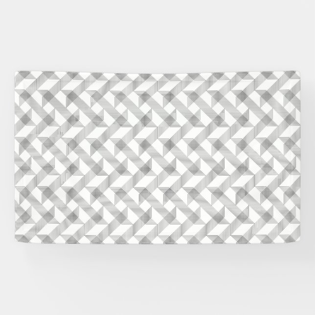 Modernes, einfaches, cooles urbanes Zickzack-Muste Banner (Horizontal)