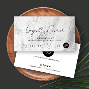 Modernes, einfaches Design für Loyalitätskarten Visitenkarte