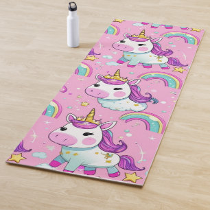 modernes einfaches Einhorn-Muster Regenbogen für s Yogamatte