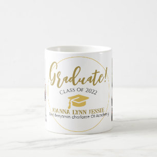 Modernes Einfaches Eleganter Abschluss-Gold-Kap-Sk Kaffeetasse