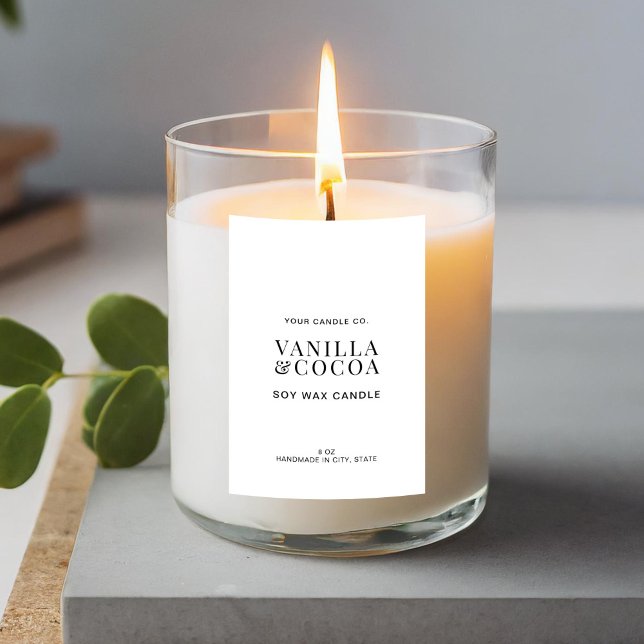 Modernes, einfaches, elegantes Candle Label Lebensmitteletikett (Von Creator hochgeladen)