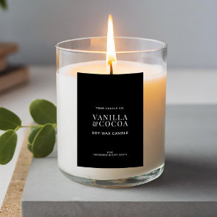 Modernes, einfaches, elegantes Candle Label Lebensmitteletikett