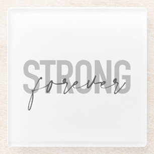 Modernes, einfaches, elegantes Design Strong Forev Glasuntersetzer