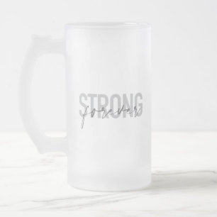 Modernes, einfaches, elegantes Design Strong Forev Mattglas Bierglas