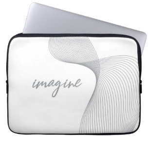 Modernes, einfaches, elegantes Grafikdesign von Im Laptopschutzhülle