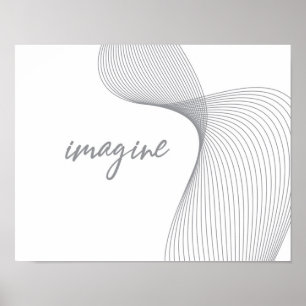 Modernes, einfaches, elegantes Grafikdesign von Im Poster