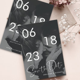 Modernes Einfaches Elegantes Minimalistisches Foto Save The Date