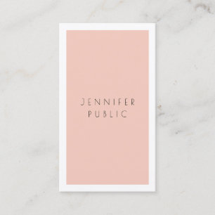 Modernes Einfaches Elegantes Minimalistisches Pers Visitenkarte