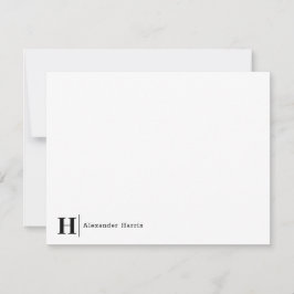 Modernes, einfaches, elegantes Typografy Business  Mitteilungskarte