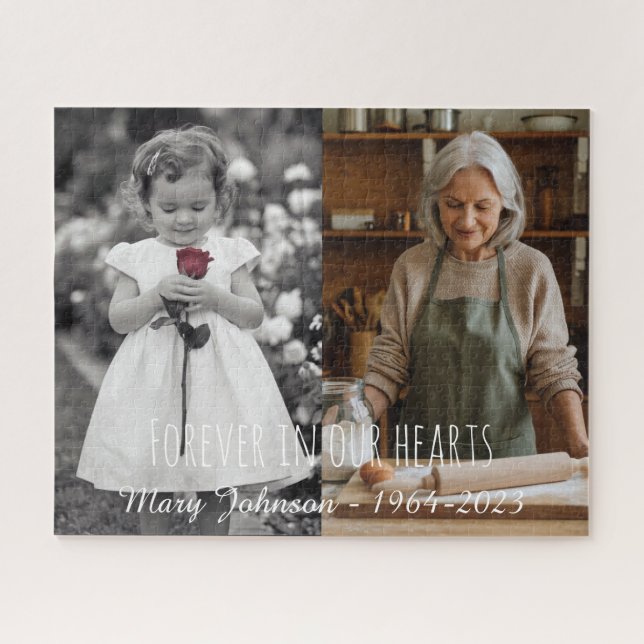 Modernes Einfaches Foto Jigsaw Puzzle (Horizontal)