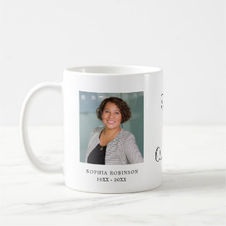 Modernes Einfaches Foto-Memorial Keepake Kaffeetasse