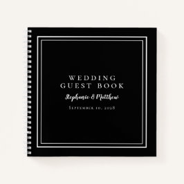 Modernes einfaches Gästebuch für Hochzeiten mit sc Notizbuch