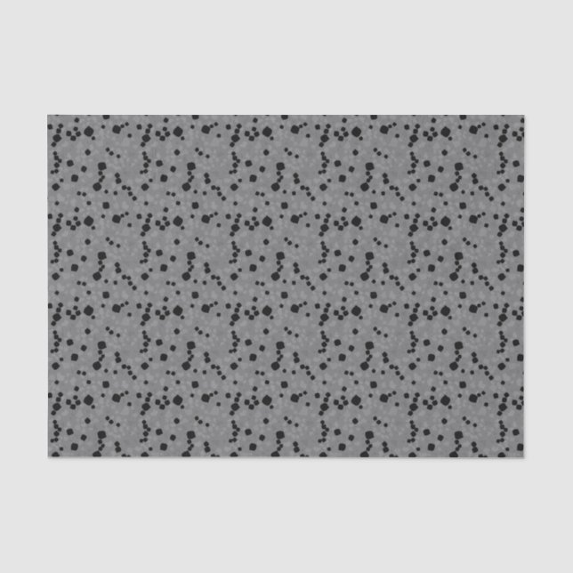 Modernes einfaches graues Terrazzo-Tissue Seidenpapier (Vorderseite)