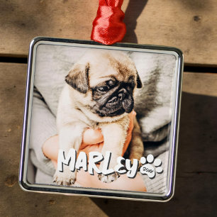 Modernes, einfaches Grunge Foto Ornament Aus Metall