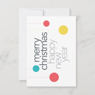 Modernes, einfaches, lebendiges, lustiges "Frohe W RSVP Karte