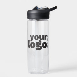 Modernes, einfaches Logo hier Trinkflasche