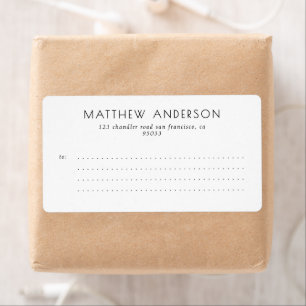 Modernes, einfaches Minimalistisches Mailing für U