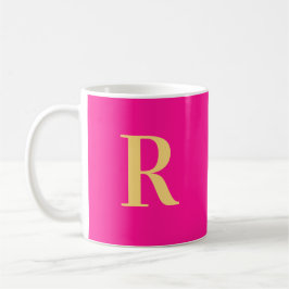 Modernes einfaches Monogramm Kaffeetasse
