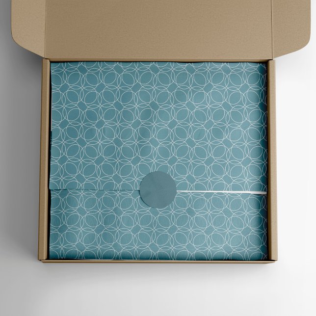 Modernes, einfaches Muster Seidenpapier (grey blue tissue paper)